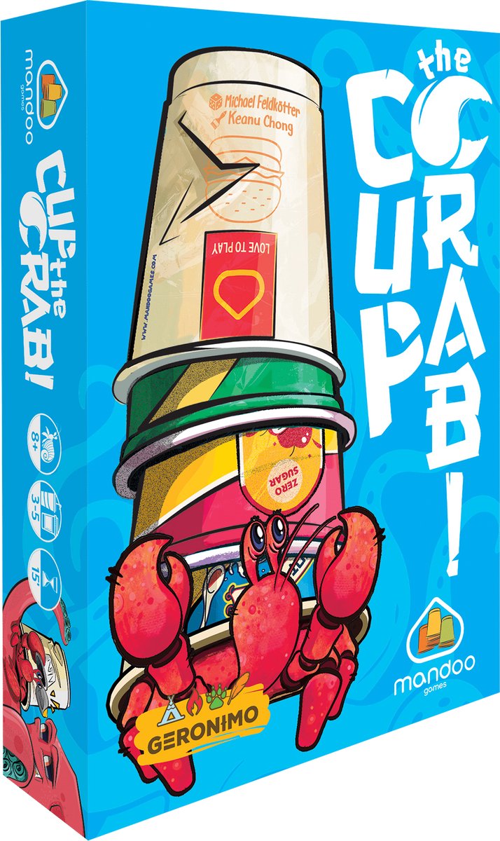 Geronimo games cup the crab - - gioco di carte - da 8 anni - da 3 a 5 giocatori