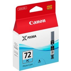 Cartucho de tinta canon pgi-72pc original cian