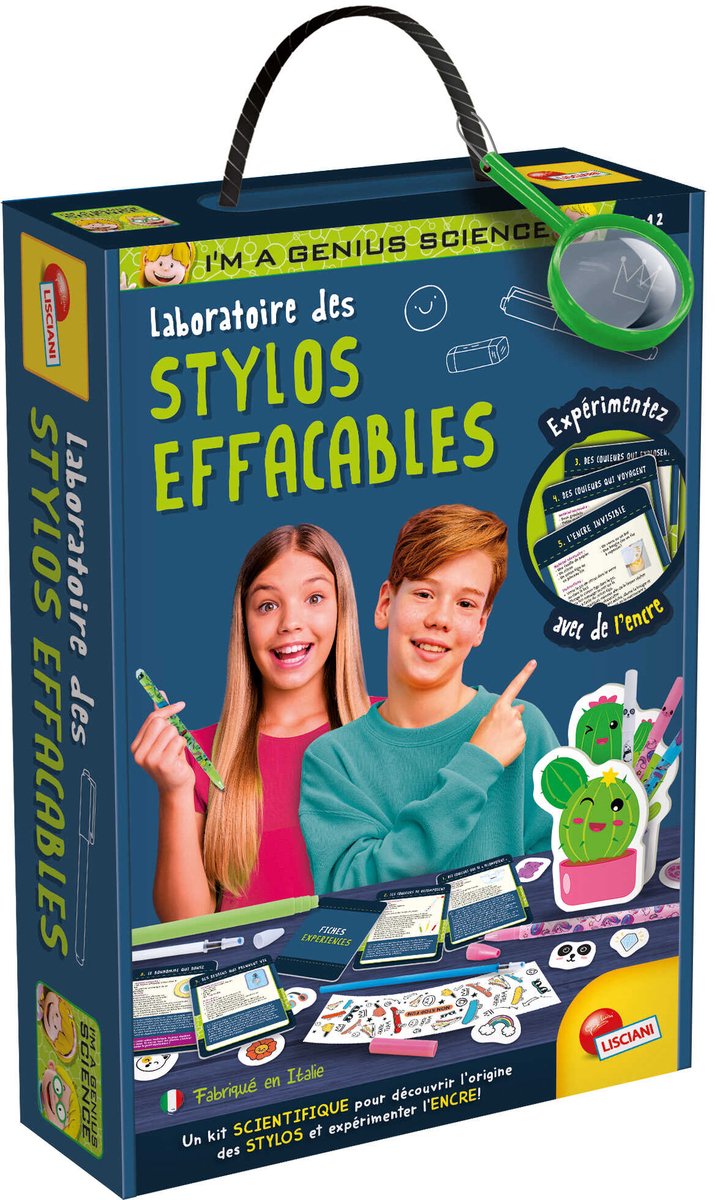 Lisciani i'm a genius laboratoire des stylos effacables - fr