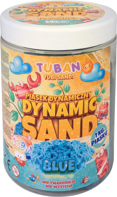 Tuban - dynamic sand - play sand - blue 1 kg