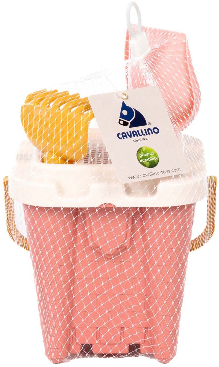 Cavallino castle pink bucket set, 4 pieces.