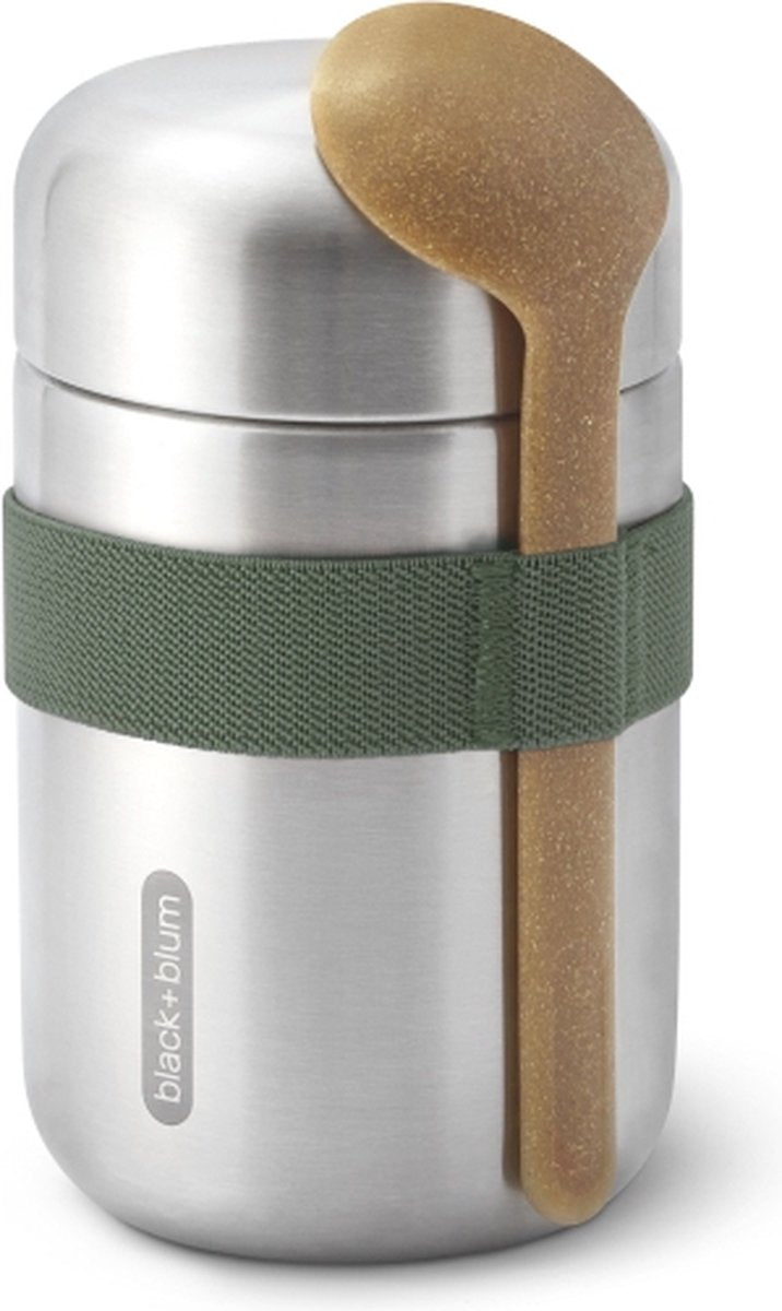 Black blum black+blum food flask - thermo voedselcontainer - 0.4ltr - olijfgroen