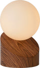 Lucide len - lámpara de mesa - ø 10 cm - 1xg9 - aspecto madera oscura - japandi