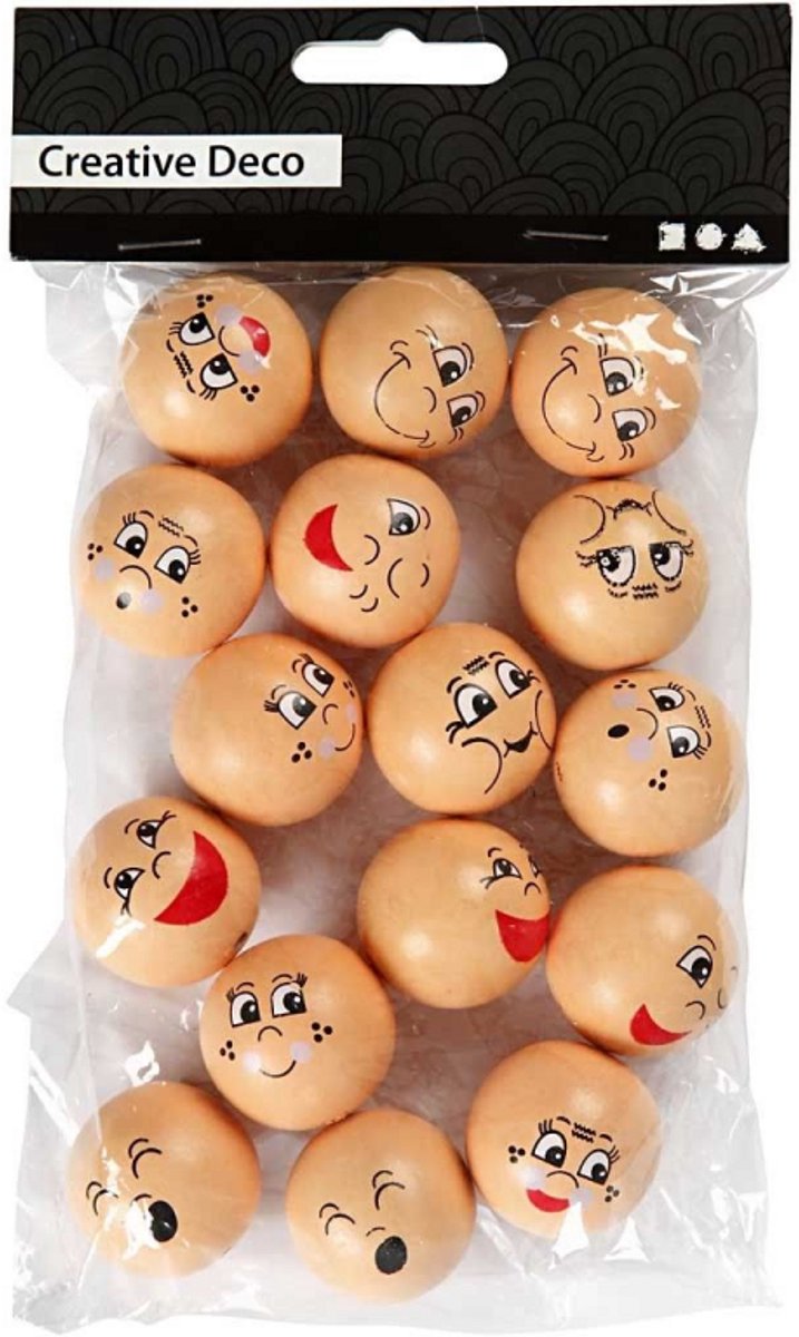 Cabezas de empresa Creativ, d 30 mm, beige claro, 16 piezas 1 caja