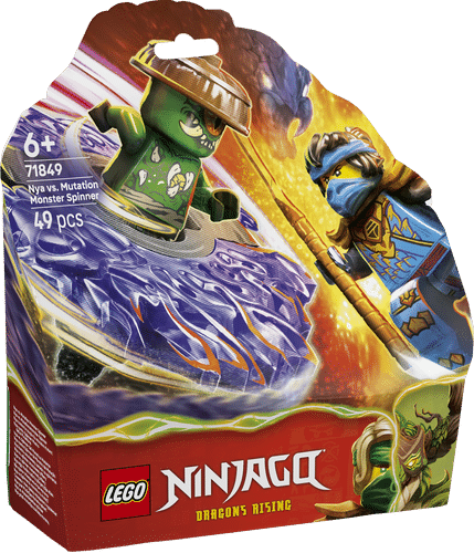 Lego ninjago nya vs. mutatiemonster in spinner