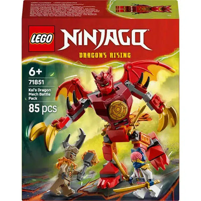 Lego ninjago 71851 paquete de batalla mecánico del dragón de kai | 2 piezas
