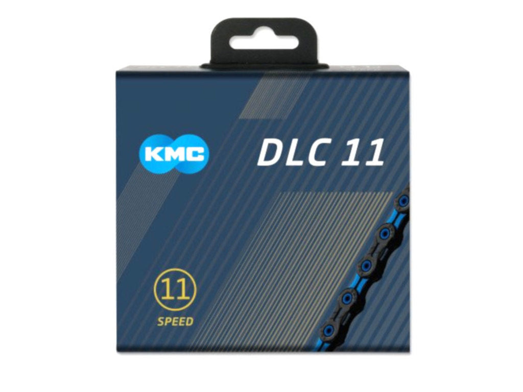 Cadena de bicicleta KMC DLC 11 - 118 enlaces - Black Black - extremadamente duradero - 243g