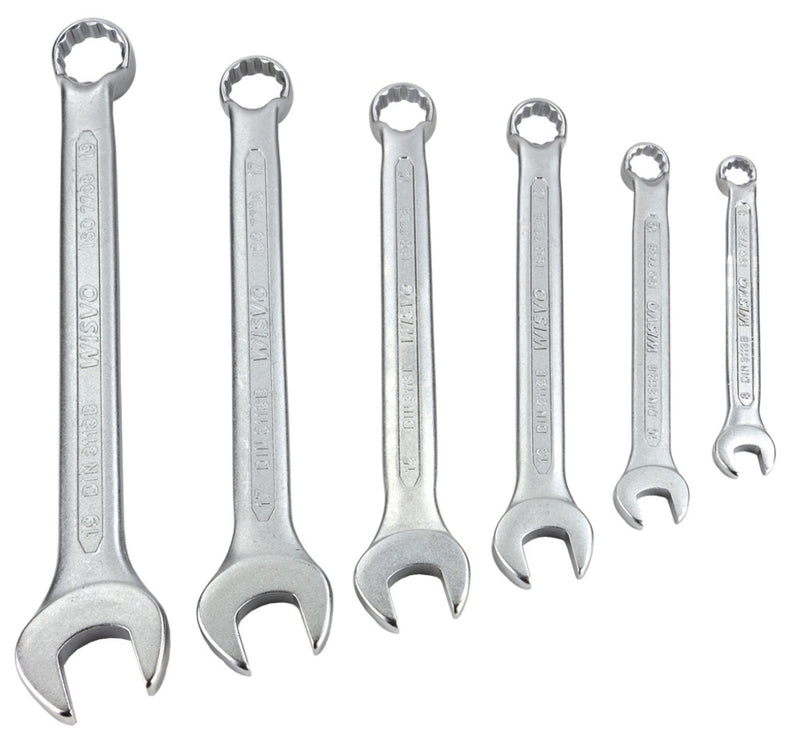 Set chiavi ad anello curvo Wisvo grs 6 pz