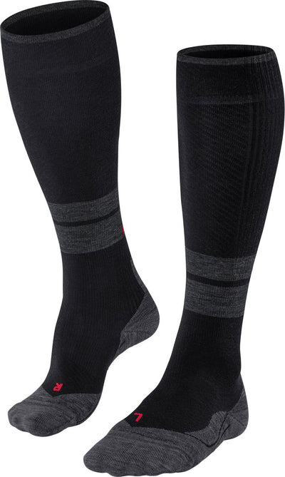Falke tk energy met compressie wol functioneel materiaal wandelsokken dames zwart - maat 39-42 w2