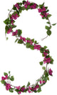 Mica decorations - bougainvillea kunstslinger - l180 cm - donkerroze