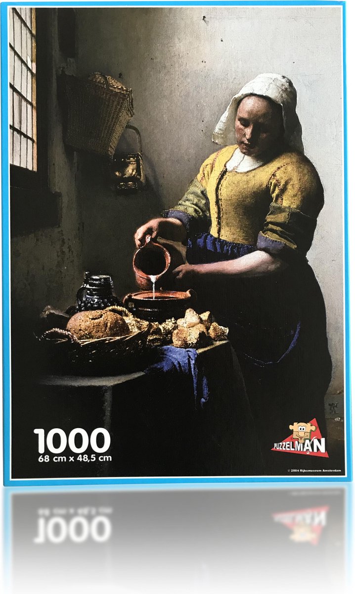 Puzzle del Rijksmuseum la lattaia - johannes vermeer (puzzle 1000 pezzi)