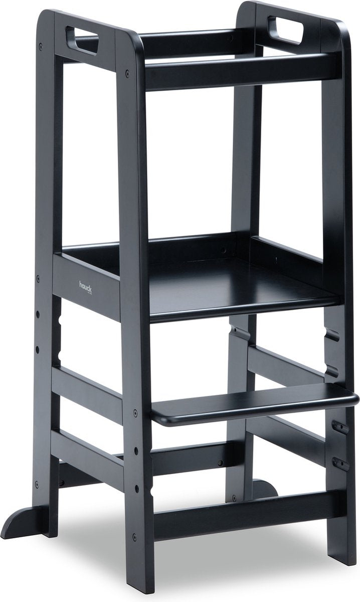 Hauck learn n explore - learning tower - step - fsc® mix certified beech wood - black