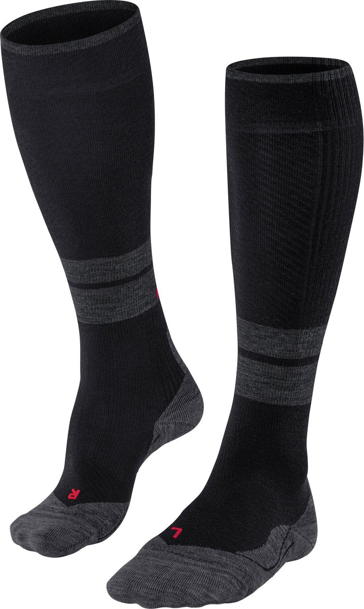 Falke tk energy met compressie wol functioneel materiaal wandelsokken dames zwart - maat 35-38 w2