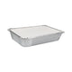 Contenitore in alluminio + coperchio 21 x 15 x 4 cm (25 pezzi)