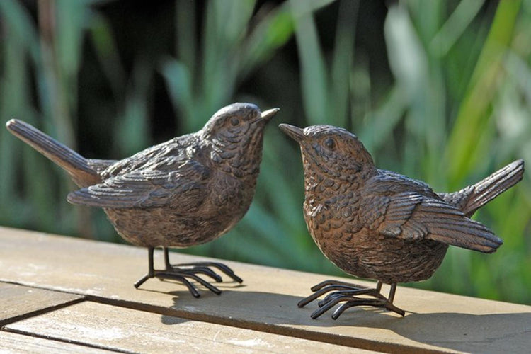 Figura Boltze home pájaro spatz h6cm poliresina