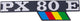 Pegatinas de insignia rms px80e