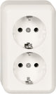 Schneider electric stopcontact - opbouw - randaarde - 2v - polarwit - contura - - 395404