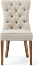 Riviera maison eetkamerstoel - balmoral dining chair oxford weave - flanders flax - naturel