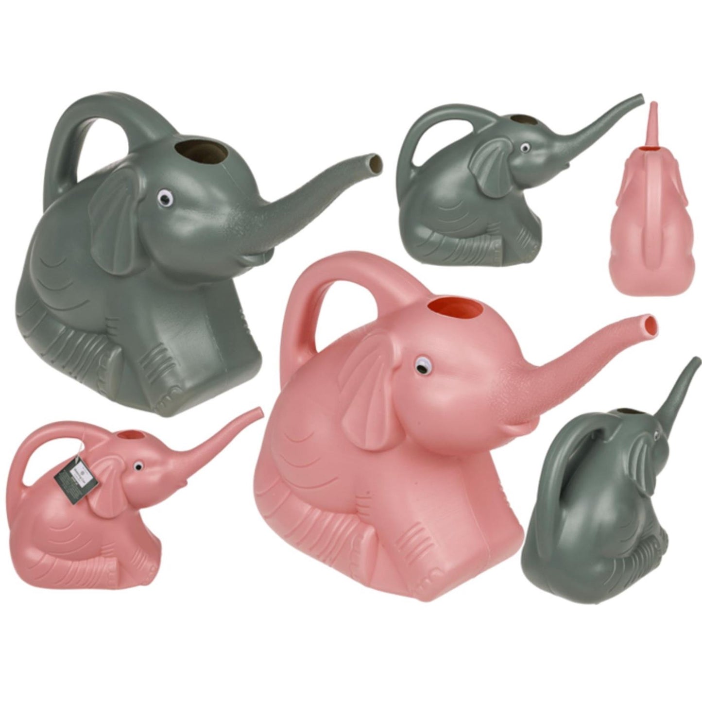 Out of the blue annaffiatoio elefante 2l 29x11x20cm rosa verde