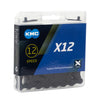 Catena di biciclette KMC X12 Black Tech
