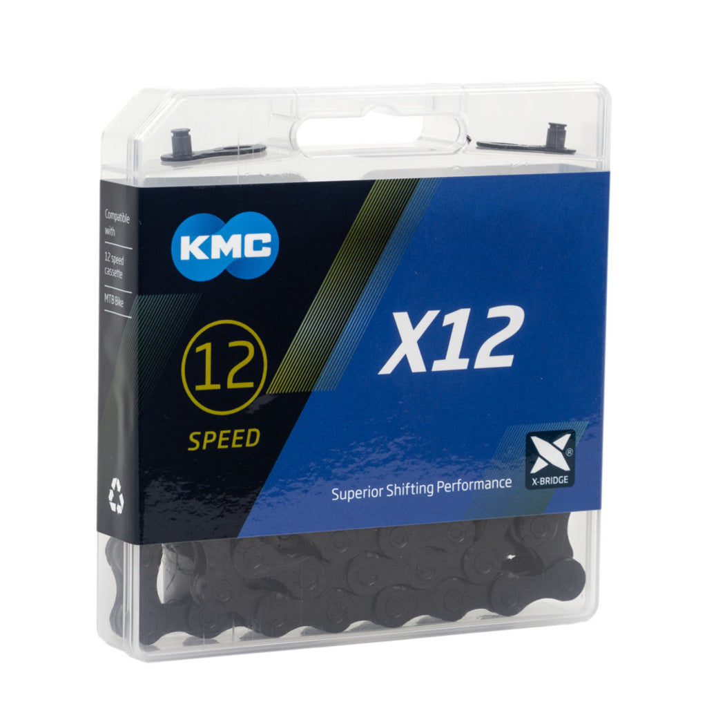 Catena di biciclette KMC X12 Black Tech