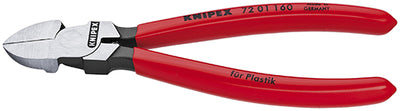 Knipex zijsnijtang voor kunststof 72 01 160 kniptang (rood)