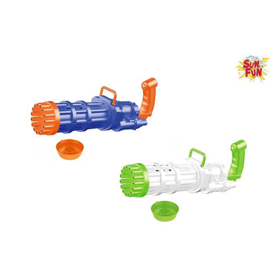Bongers Toy Toy Sun Fun Bubble Bladder Pistool XXL, incluso il sapone per creare le bolle