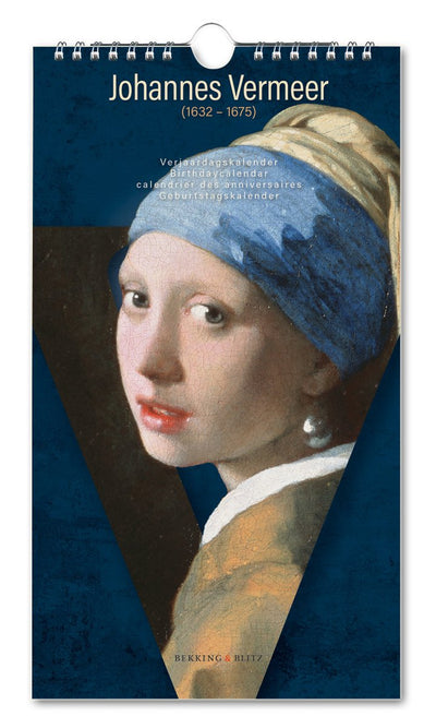 Bekking blitz – calendario dei compleanni – calendario dell'arte – calendario del museo – la ragazza con l'orecchino di perla – johannes vermeer – mauritshuis l'aia