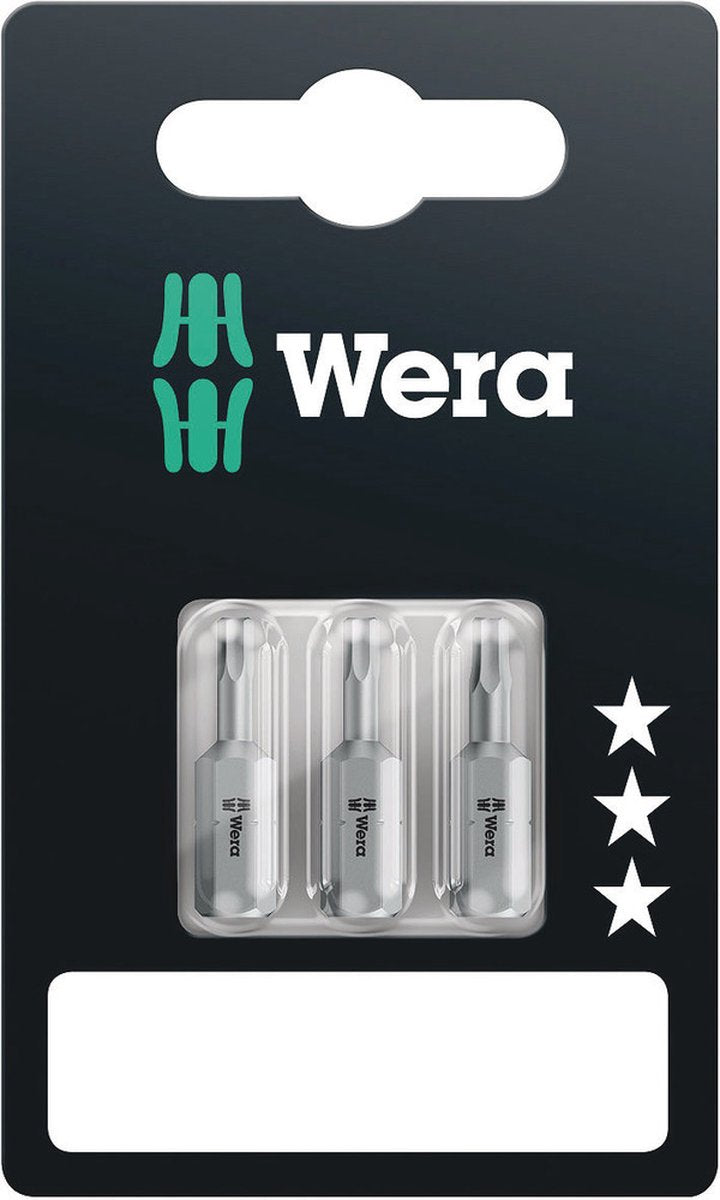 Wera 840 1 z set sb sis punta hexagonal 2,0 mm, 2,5 mm, 3 mm acero para herramientas aleado, resistente d 6,3 3 pieza(s)