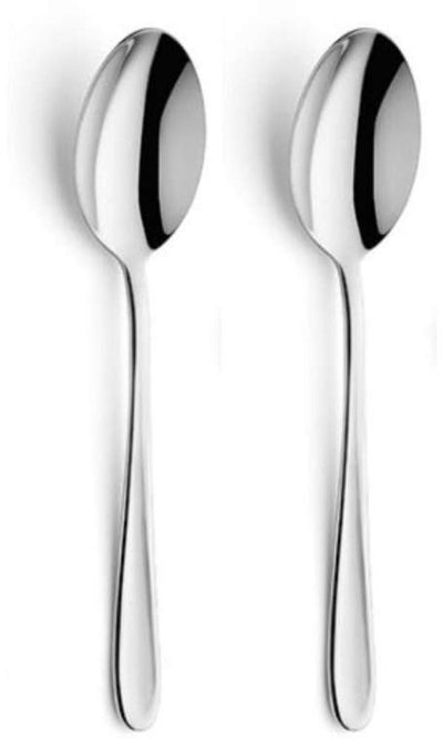 Amefa monaco - set cucchiai dessert 2 pezzi - per 2 persone - color argento - acciaio inox - lavabile in lavastoviglie - 18 10 - 2 persone