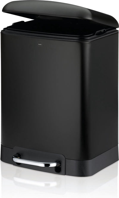 Pattumiera Kela, acciaio inossidabile, nero, 6 l - | davino
