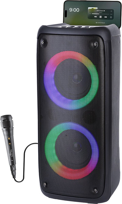Altavoz portátil media-tech, karaoke, bluetooth 5.0, 1000w, mt3181