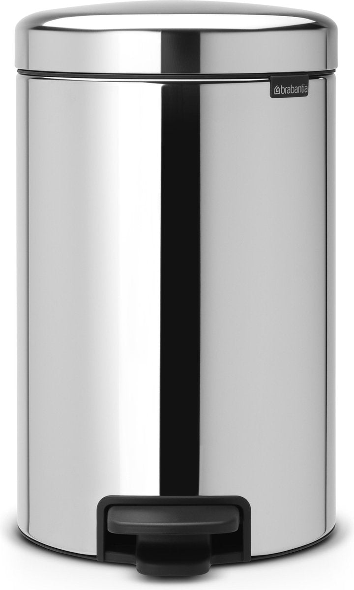 Papelera Brabantia newicon - 12 litros - acero brillante - con cubo interior de metal