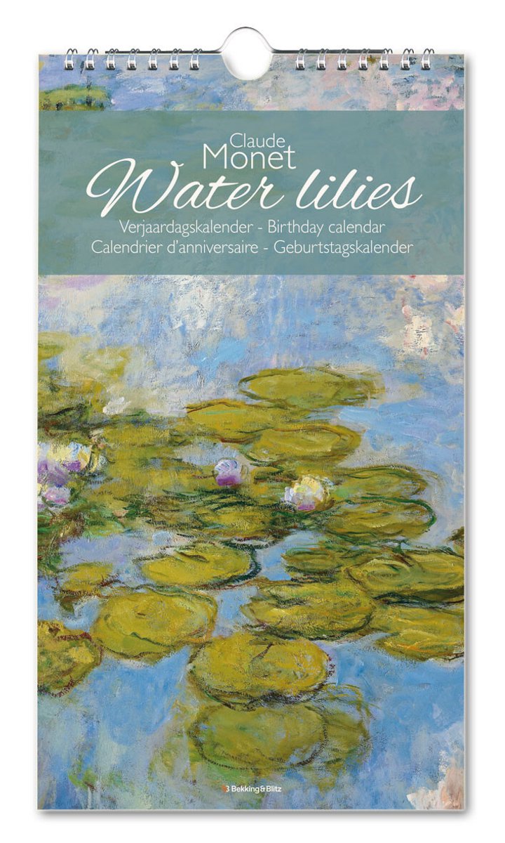 Bekking blitz calendario dei compleanni delle ninfee claude monet