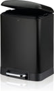 Kela afvalemmer, rvs, zwart, 6 l - | davino