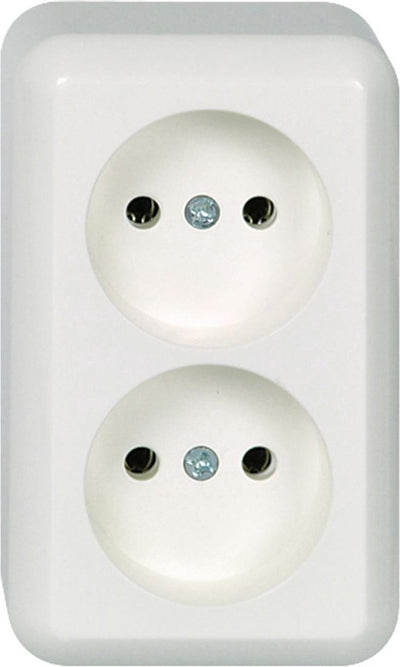 Toma eléctrica Schneider - de superficie - 2v - blanco polar - contura - - 395904