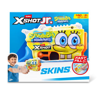 Pistola ad acqua x-shot skin a riempimento rapido Spongebob | 2 pezzi