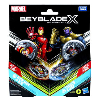 Beyblade x marvel thanos iron man