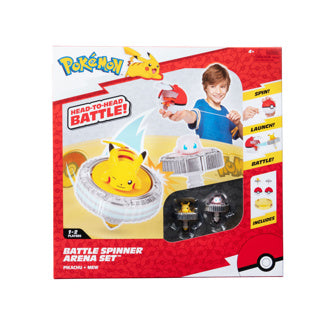 Jazwares Pokémon battle spinners with stadium pikachu and mew playset
