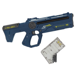 Pistola ad acqua elettrica Alert Splash + luce e funzione di riempimento automatico blu