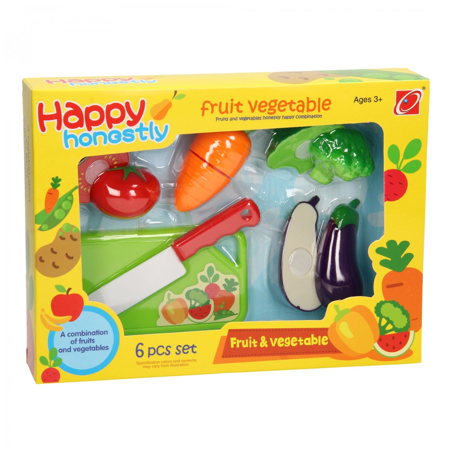 Corte las verduras en la caja, 10dlg.