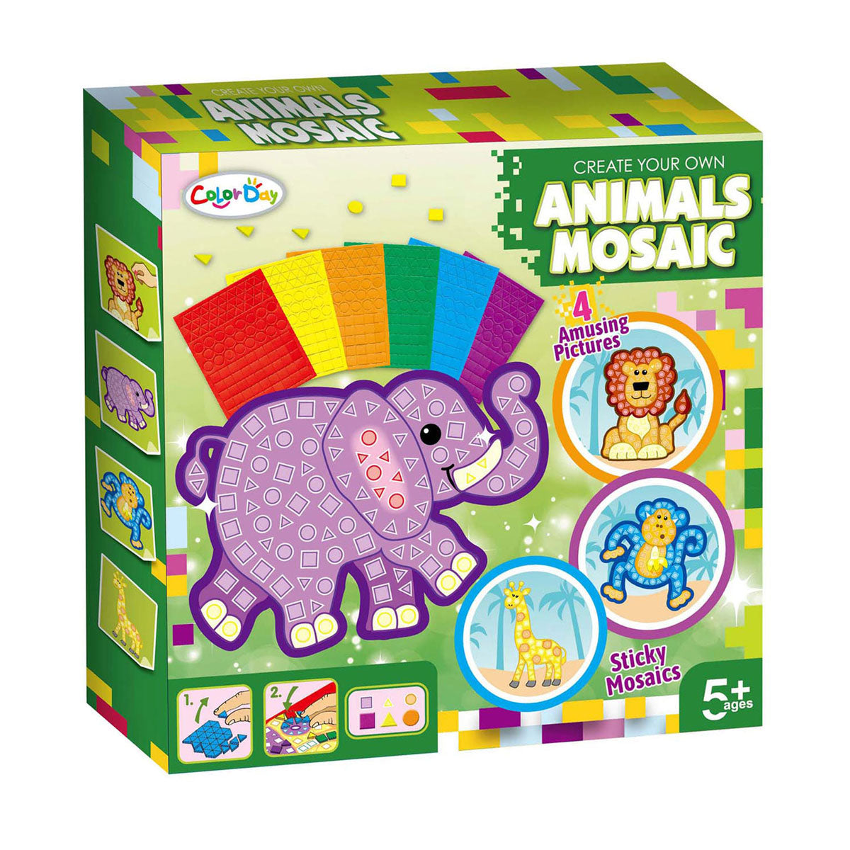 Artesanía de mosaico animales animales
