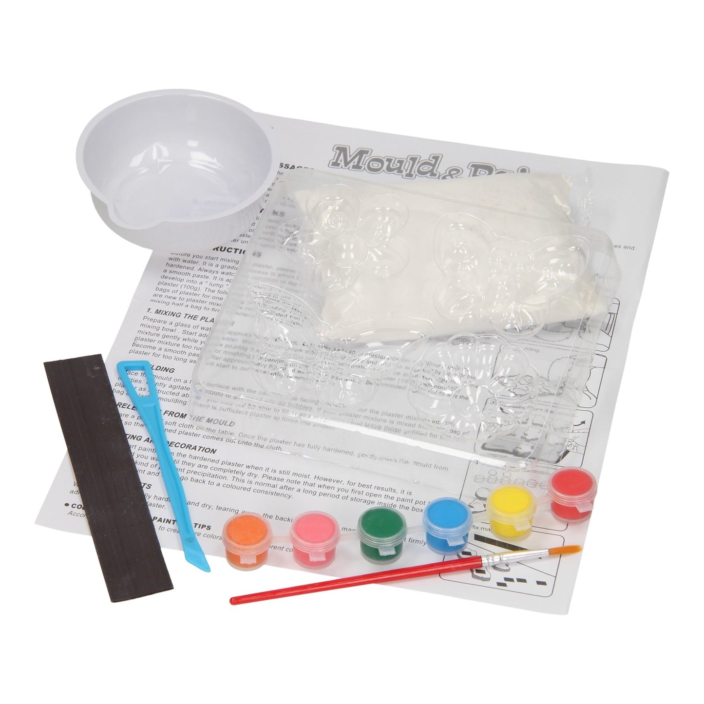 Magneti in gesso - fiori di farfalle