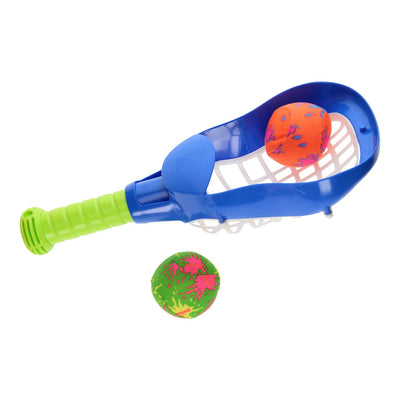 Atrapar raqueta con bolas de agua