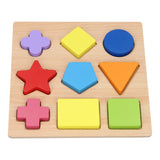 Puzzle con formas de madera, 9 piezas. - afbeelding 1