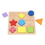 Puzzle con formas de madera, 9 piezas. - afbeelding 2