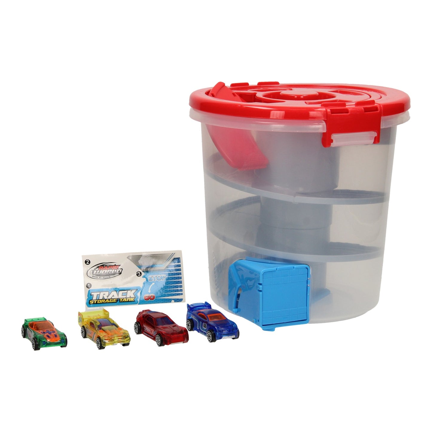 Track Track and Storage Box Cars 2in1