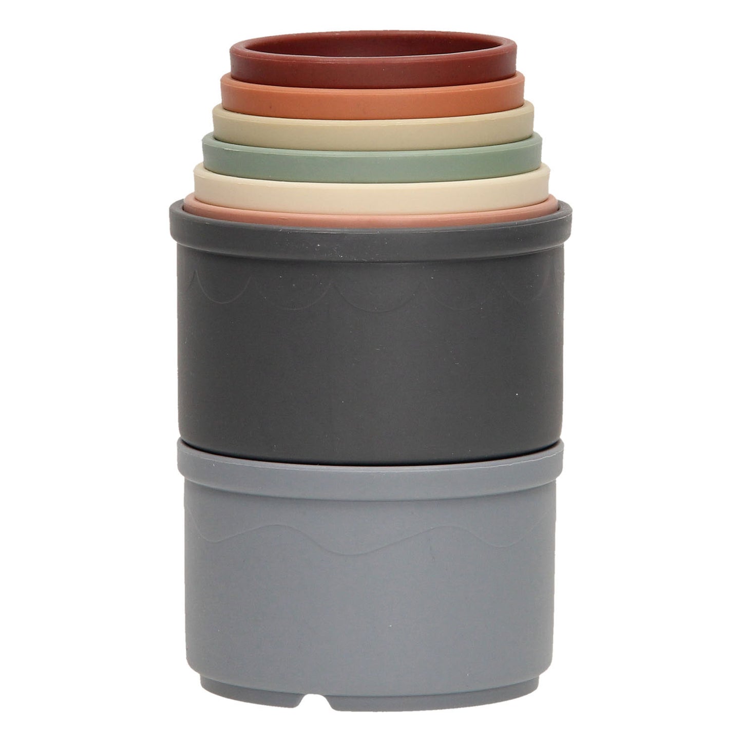Vasos apilables Lobbes pastel, 8 uds.