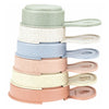 Lobbes stapelbekers met handvat pastel, 6dlg.