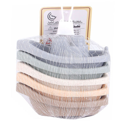Barchette da bagno color pastello, 5 pz.